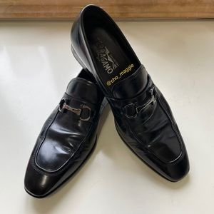 Ferragamo Men’s Black Dress Shoes sz 8.5